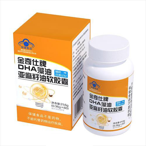 金奇仕牌DHA藻油亞麻籽油軟膠囊